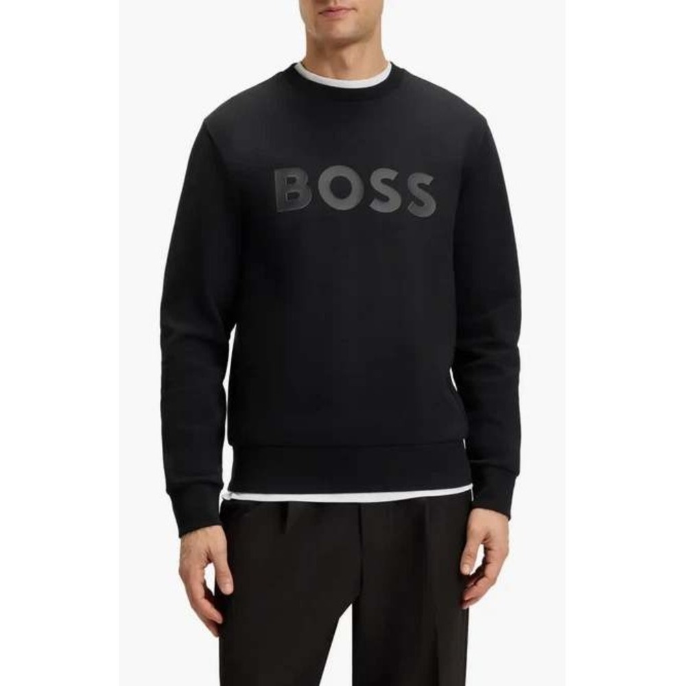 Hugo Boss Salbo-D Black Logo Sweatshirt Mens XXXL 50560942 New With Tags